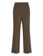 Straight Mid-Rise Trousers Khaki Mango