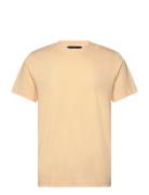 Cotton Jersey Frode Emb Logo Tee Yellow Mads Nørgaard