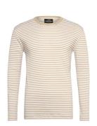 Duo Rib Tobias Tee Ls Beige Mads Nørgaard