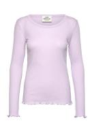 Pointella Troja Tee Ls Purple Mads Nørgaard