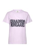 Single Organic Trenda P Tee Purple Mads Nørgaard