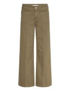 Wide Leg Jeans With Pockets Khaki Mango