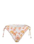 Blanka Printed Drawstring Bikini Bottoms White Malina