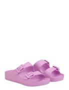 Sandals W. Buckles Purple Color Kids