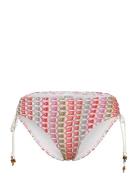 Irma Fine Knitted Bikini Bottom Patterned Malina