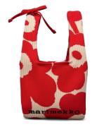 Knitted Mini Tote Unikko Red Marimekko