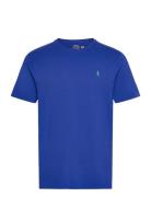 Custom Slim Fit Jersey Crewneck T-Shirt Blue Polo Ralph Lauren