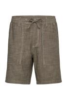 Akjan Twill Contrast Shorts Khaki Anerkjendt