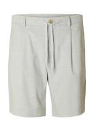 Slhregular-Leroy Pleat Shorts Noos Grey Selected Homme