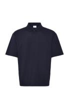 Relaxed-Fit Cotton Piqué Polo Shirt Navy Mango