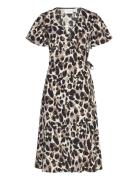 Vilovie S/S Wrap Midi Dress/Su - Patterned Vila