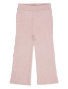 Merino Wide Rib Pants Pink Copenhagen Colors