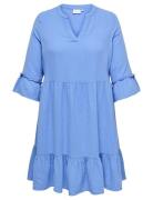 Carthyra Life Peplum Dress Wvn Blue ONLY Carmakoma