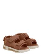 Sandals Velcro W. Light Brown En Fant