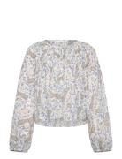 Paisley Print Blouse White Mango