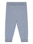 Leggings With Buttons Blue Mango