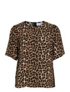 Viliopana Lio O-Neck 2/4 Top/Pr Patterned Vila