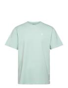 Cross Logo Organic Tee Green Clean Cut Copenhagen