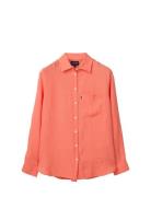 Classic Linen Shirt Pink Lexington Clothing