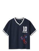 Nmmmatz Spider Nreg Ss Poly Top Mar Navy Name It