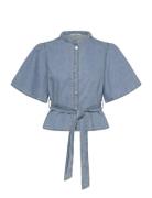 Mschingrid Lis 2/4 Shirt Blue MSCH Copenhagen