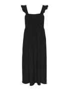 Pcluna Smock Strap Dress Sa Bc Black Pieces