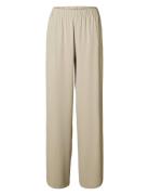 Slftinni-Relaxed Mw Wide Pant N Noos Beige Selected Femme