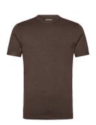 Eco Vero S/S O-Neck Tee Brown Lindbergh
