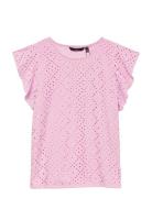 Vmtassa Sl Frill Top Noos Pink Vero Moda