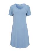 Nightdress Short Sleeve Josefine Blue Damella Of Sweden