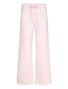 Wideleg Cotton Joggers Pink Mango