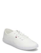 Canvas Lace Up Sneaker White Tommy Hilfiger