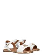 Girls Sandals With Tommy Hilfiger Golden Accessory White Tommy Hilfige...