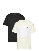 Color Block 2-P T-Shirts Black Calvin Klein