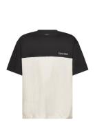 Color Block T-Shirt Beige Calvin Klein