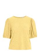Vikally O-Neck 2/4 Top - Noos Yellow Vila
