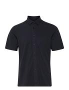 Cffolke Ss Bu Jersey Piquet Shirt Navy Casual Friday