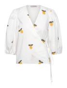 Rebekka Fruit Blouse White A-View
