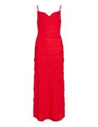 Vireja Waterfall Strap Dress/Dc/Ka Red Vila