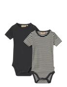 2 Rib Body S/S Timo Black Wheat