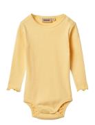 Body L/S Regitze Yellow Wheat