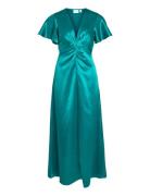 Visittas V-Neck S/S Maxi Dress - Noos Green Vila