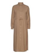 Kadahlia Shirt Dress Brown Kaffe