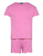 Pyjama(T-Shirt+Short Pink United Colors Of Benetton