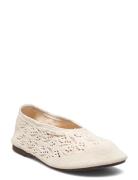 Rosemary Crochet Ballet Flats Cream ALOHAS