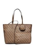 Power Play Large Tech Tote Beige GUESS