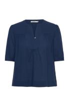 Printed Short Sleeve Top Navy Scotch & Soda