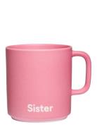 Vip Favourite Cup With Handle Pink Design Letters