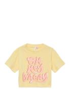 Vmpastel Cropped Ss Top Box Girl Yellow Vero Moda Girl