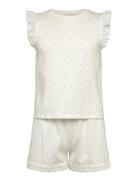 Floral Cotton Pyjamas White Mango